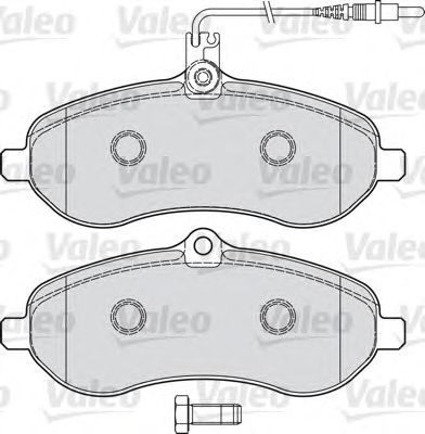 VALEO 598899 -  Комплект тормозных колодок, дисковый тормоз