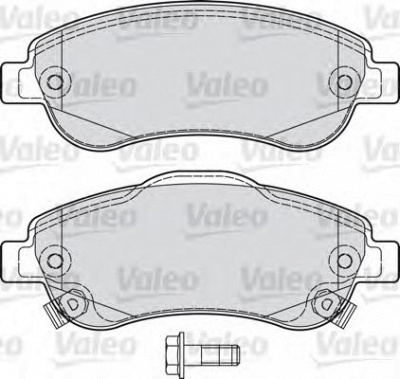 VALEO 598901 -  Комплект тормозных колодок, дисковый тормоз