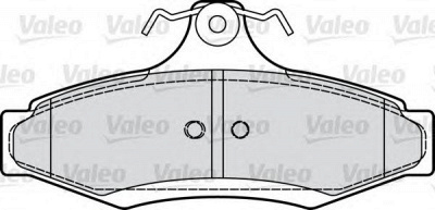 VALEO 598902 -  Комплект тормозных колодок, дисковый тормоз