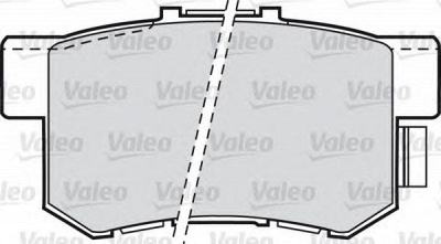 VALEO 598911 -  Комплект тормозных колодок, дисковый тормоз
