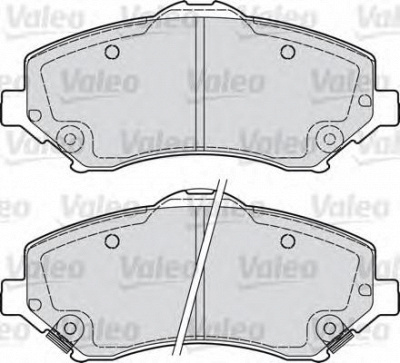 VALEO 598924 -  Комплект тормозных колодок, дисковый тормоз