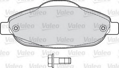 VALEO 598927 -  Комплект тормозных колодок, дисковый тормоз