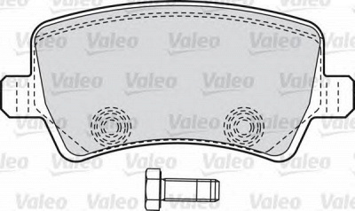 VALEO 598928 -  Комплект тормозных колодок, дисковый тормоз