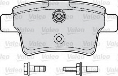 VALEO 598936 -  Комплект тормозных колодок, дисковый тормоз