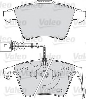 VALEO 598940 -  Комплект тормозных колодок, дисковый тормоз