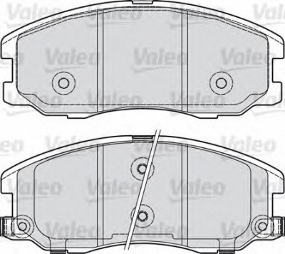 VALEO 598942 -  Комплект тормозных колодок, дисковый тормоз