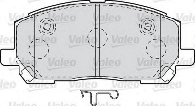 VALEO 598944 -  Комплект тормозных колодок, дисковый тормоз