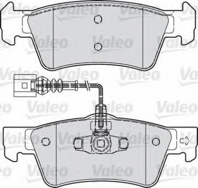 VALEO 598967 -  Комплект тормозных колодок, дисковый тормоз