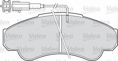 VALEO 598969 -  Комплект тормозных колодок, дисковый тормоз