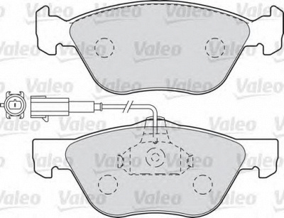 VALEO 598990 -  Комплект тормозных колодок, дисковый тормоз