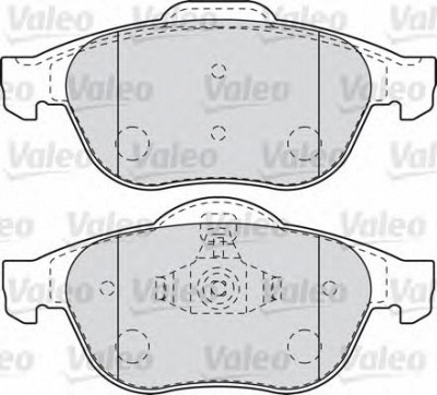 VALEO 598993 -  Комплект тормозных колодок, дисковый тормоз