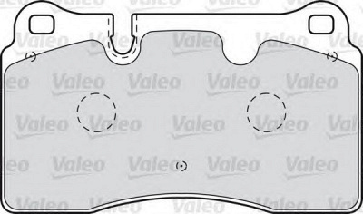 VALEO 598994 -  Комплект тормозных колодок, дисковый тормоз