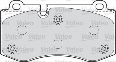 VALEO 598995 -  Комплект тормозных колодок, дисковый тормоз