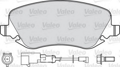 VALEO 601001 -  Комплект тормозных колодок, дисковый тормоз