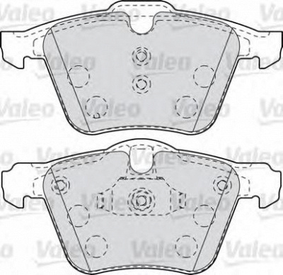 VALEO 601007 -  Комплект тормозных колодок, дисковый тормоз