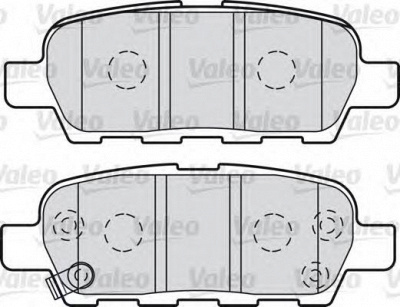 VALEO 601009 -  Комплект тормозных колодок, дисковый тормоз