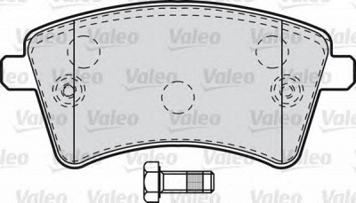 VALEO 601010 -  Комплект тормозных колодок, дисковый тормоз