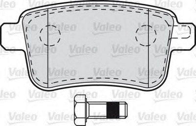 VALEO 601011 -  Комплект тормозных колодок, дисковый тормоз