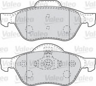 VALEO 601012 -  Комплект тормозных колодок, дисковый тормоз