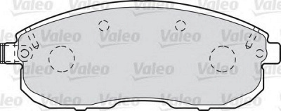 VALEO 601013 -  Комплект тормозных колодок, дисковый тормоз