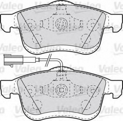 VALEO 601014 -  Комплект тормозных колодок, дисковый тормоз