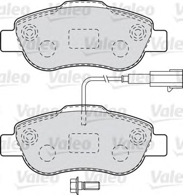 VALEO 601015 -  Комплект тормозных колодок, дисковый тормоз