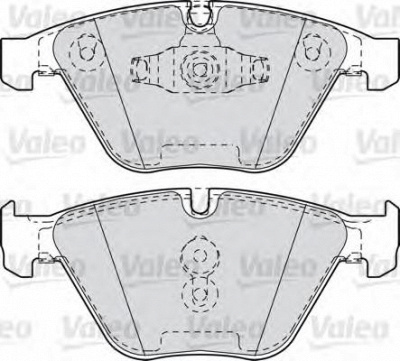 VALEO 601027 -  Комплект тормозных колодок, дисковый тормоз