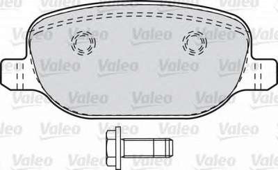 VALEO 601029 -  Комплект тормозных колодок, дисковый тормоз
