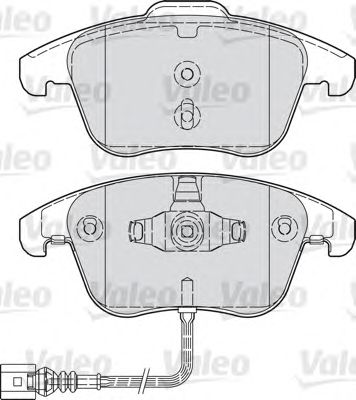 VALEO 601036 -  Комплект тормозных колодок, дисковый тормоз