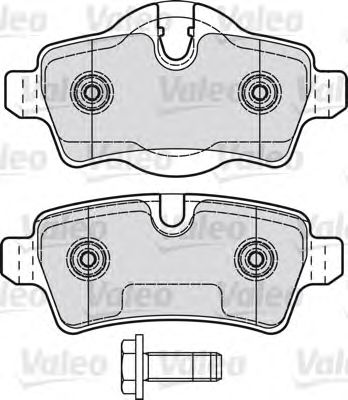 VALEO 601041 -  Комплект тормозных колодок, дисковый тормоз