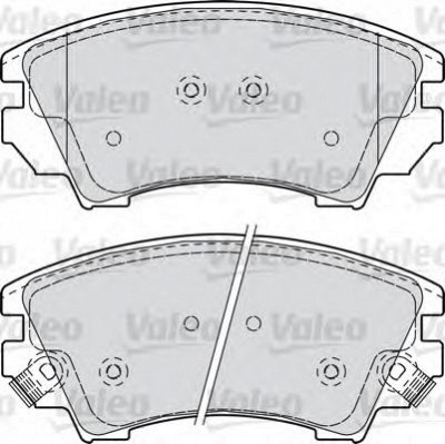 VALEO 601046 -  Комплект тормозных колодок, дисковый тормоз