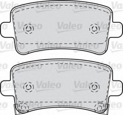 VALEO 601049 -  Комплект тормозных колодок, дисковый тормоз