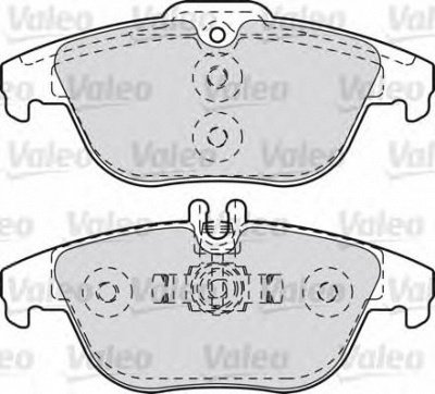 VALEO 601051 -  Комплект тормозных колодок, дисковый тормоз
