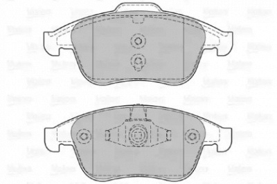 VALEO 601066 -  Комплект тормозных колодок, дисковый тормоз