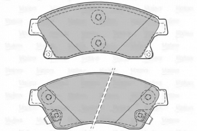 VALEO 601071 -  Комплект тормозных колодок, дисковый тормоз