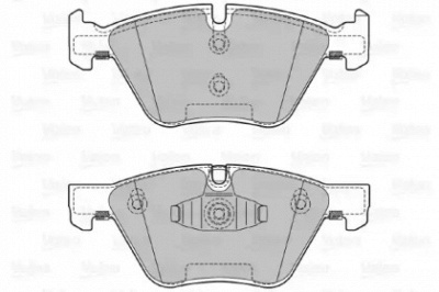 VALEO 601126 -  Комплект тормозных колодок, дисковый тормоз