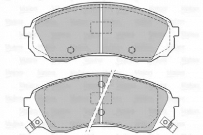 VALEO 601129 -  Комплект тормозных колодок, дисковый тормоз