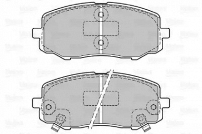VALEO 601131 -  Комплект тормозных колодок, дисковый тормоз