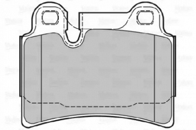 VALEO 601133 -  Комплект тормозных колодок, дисковый тормоз