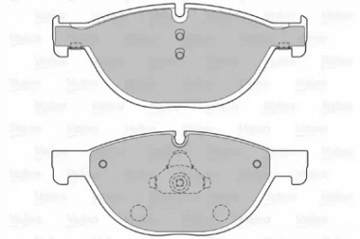 VALEO 601136 -  Комплект тормозных колодок, дисковый тормоз