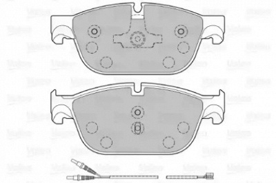 VALEO 601138 -  Комплект тормозных колодок, дисковый тормоз
