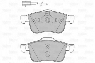 VALEO 601144 -  Комплект тормозных колодок, дисковый тормоз