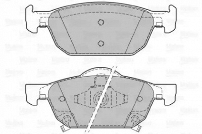 VALEO 601149 -  Комплект тормозных колодок, дисковый тормоз