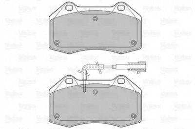 VALEO 601275 -  Комплект тормозных колодок, дисковый тормоз