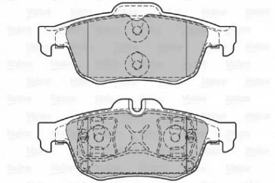 VALEO 601292 -  Комплект тормозных колодок, дисковый тормоз