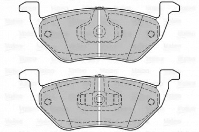 VALEO 601296 -  Комплект тормозных колодок, дисковый тормоз