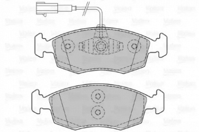 VALEO 601298 -  Комплект тормозных колодок, дисковый тормоз
