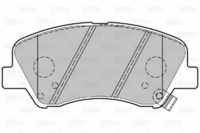 VALEO 601300 -  Комплект тормозных колодок, дисковый тормоз