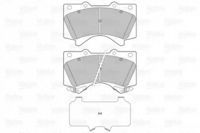 VALEO 601339 -  Комплект тормозных колодок, дисковый тормоз