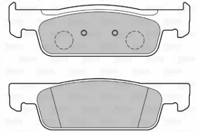VALEO 601345 -  Колодки тормозные дисковые передние, комплект